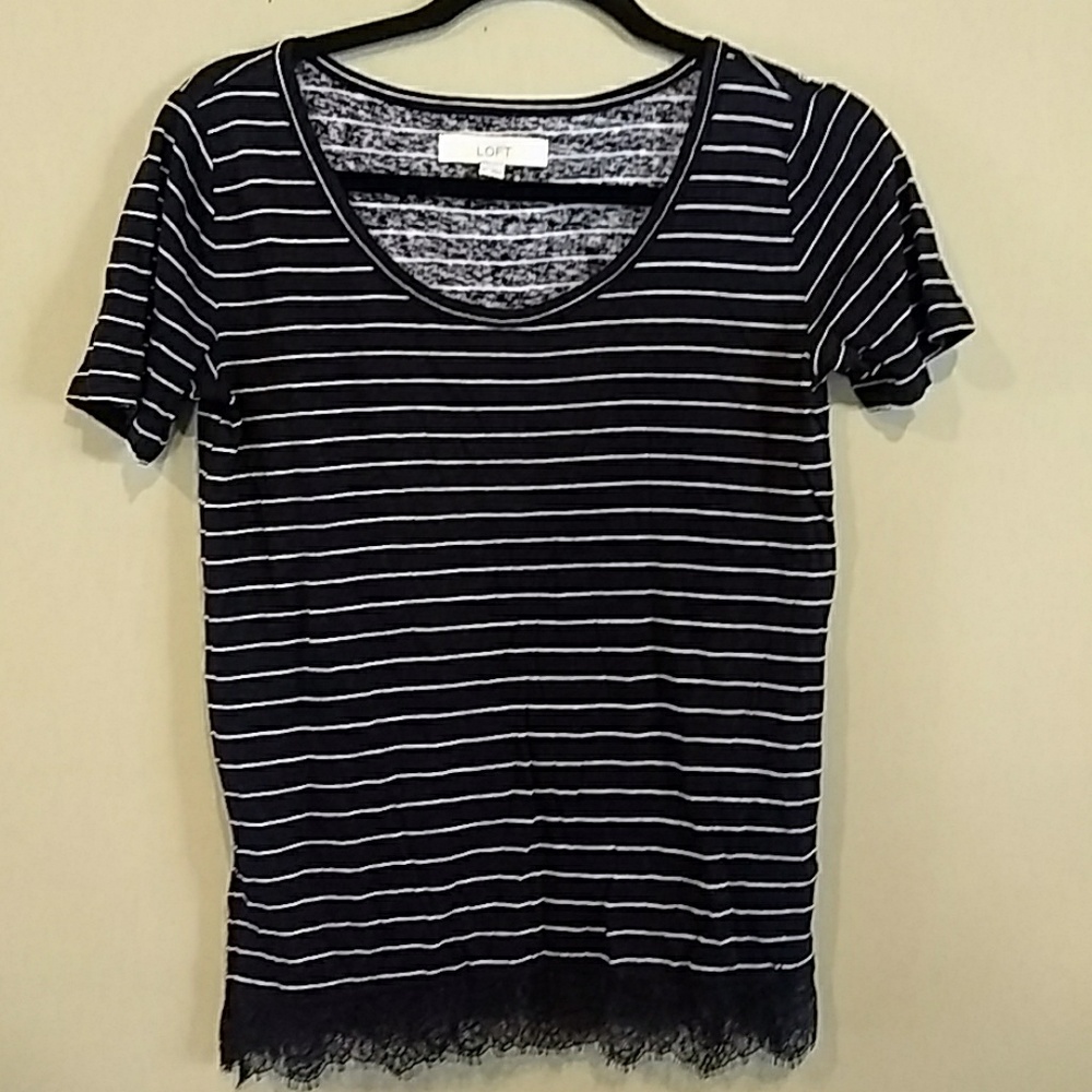 Lace bottom shirt